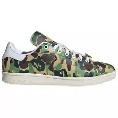 A BATHING APE x adidas Stan Smith Camo Green