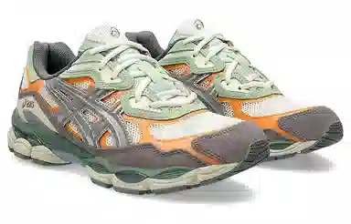 Asics GEL-NYC Grey Orange Green