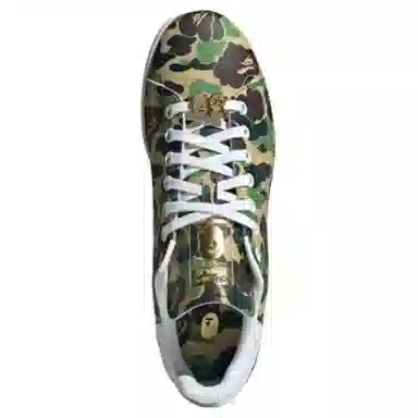 A BATHING APE x adidas Stan Smith Camo Green