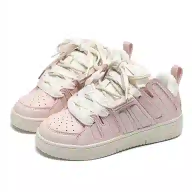 动漫故事 小众休闲百搭面包鞋 时尚潮流百搭厚底 简约风 礼盒版 防滑耐磨轻便 低帮 板鞋 女款