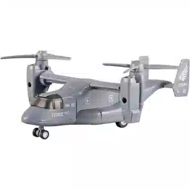 格薇拉 运输机回力声光飞机 成品模型