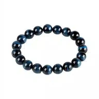 色菲尔 蓝色新中式国潮帅气潮酷小众设计 诸事顺利转运旺事业学业招财盘玩气质#好运手饰 虎眼石 手串 男款