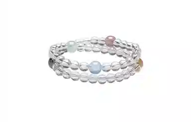 周六福 好运多宝天然 多色水晶 手串 女款