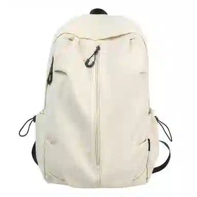 南潇湘 工装机能百搭个性运动街头 尼龙 双肩包 常规 男女同款情侣款 米白色/黑色/酒红色/卡其色/绿色