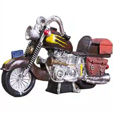 格薇拉 北欧复古怀旧摩托车 成品模型