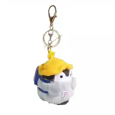 祎步康 旅游小企鹅 日系可爱玩偶背包钥匙扣能量书公仔挂饰 毛绒 挂件 男女同款情侣款