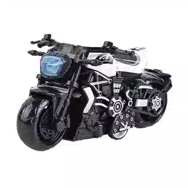 格薇拉 合金回力摩托车塑料赛车 成品模型