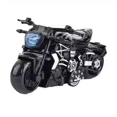 格薇拉 合金回力摩托车塑料赛车 成品模型