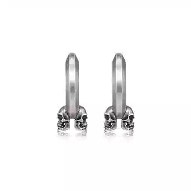 IDEAGEMER Skull Earrings