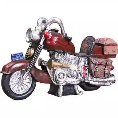 格薇拉 北欧复古怀旧摩托车 成品模型