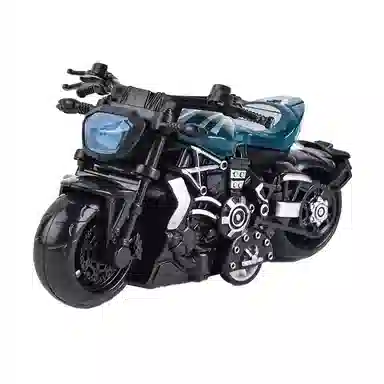 格薇拉 合金回力摩托车塑料赛车 成品模型