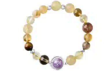 【招财转运】 石头记 十二星座 做个富婆暴学业事业上岸情绪稳定净化负能量新中式国潮风设计款#好运天然 多色水晶 手串 男女同款情侣款