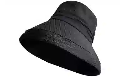 优幽兰 日系大帽檐夏季薄款显脸小百搭时尚遮阳帽简约高级感防紫外线盆帽遮脸 聚酯纤维 防晒帽 女款