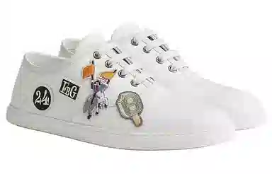 Hermes Innocent Canvas Low Top Sneakers White