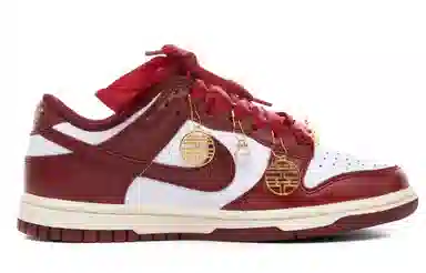 Nike Dunk Low PRM White Red Gold