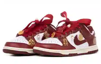 Nike Dunk Low PRM White Red Gold
