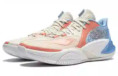 LiNing Storm 8 Low White Orange Blue