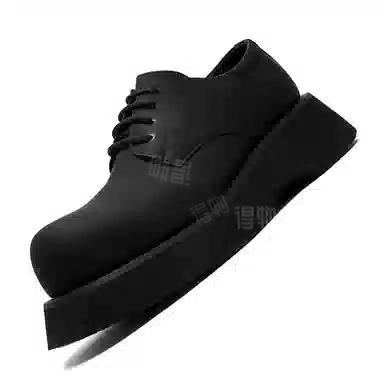 卡奇奥蒂 超纤皮 时尚百搭厚底增高 休闲鞋 男款 黑色