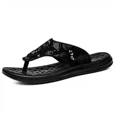 正泰 织物 韩版潮流百搭休闲 人字拖鞋 男款