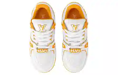 Louis Vuitton Trainer Maxi White Yellow