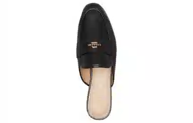 COACH Slip-On Flat Sandals Black