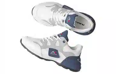 哥仑步 舒适简约百搭 减震防滑防水 低帮 生活休闲鞋 男款 白蓝