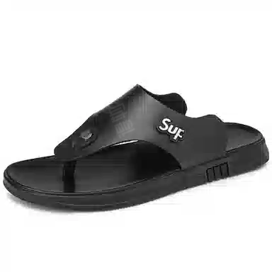 季公羊 透气简约时尚舒适百搭 人字拖鞋 男款