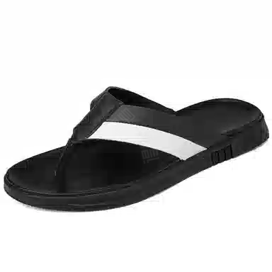 季公羊 二层牛皮 时尚百搭 人字拖鞋 男款