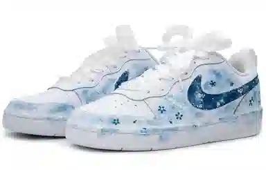 Nike Court Borough Low White Blue