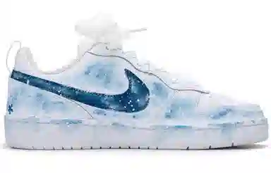 Nike Court Borough Low White Blue