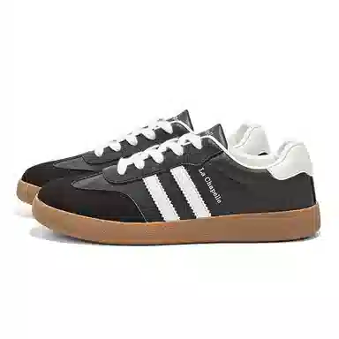 拉夏贝尔 合成革 时尚舒适 简约百搭 防滑耐磨 低帮 板鞋 女款