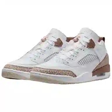 Jordan Spizike Low White Brown Pink