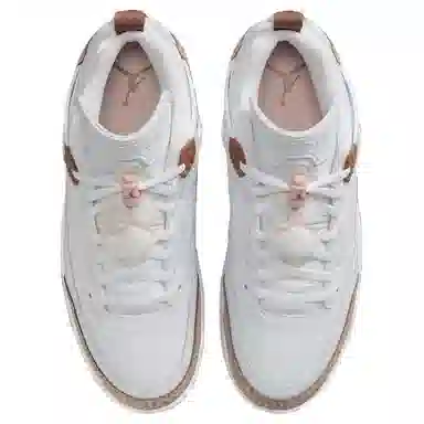 Jordan Spizike Low White Brown Pink
