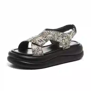 卓诗尼 织物 舒适惬意设计感 沙滩凉鞋 女款