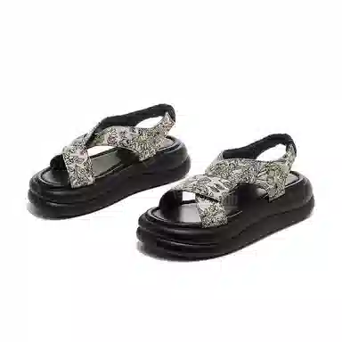 卓诗尼 织物 舒适惬意设计感 沙滩凉鞋 女款