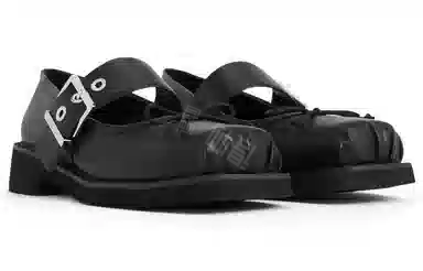 CHARLES&KEITH Mary Jane Silver/Black