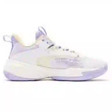 Jordan Low Basketball Shoes Women's Purple White Yellow