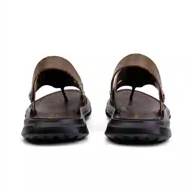 圣大骑士 舒适百搭休闲 防滑人字拖鞋 男款 卡其色