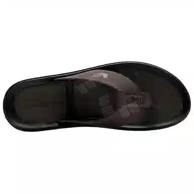 富贵鸟 舒适素面 橡胶底 防滑人字拖鞋 男款