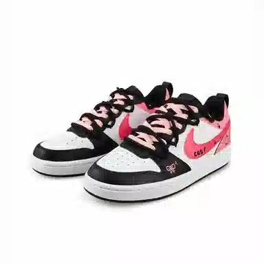 Nike Court Borough Low GS Black Pink