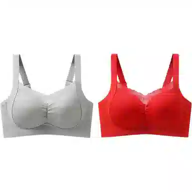 欧迪芬 大胸显小提拉防下垂纯色文胸 女款