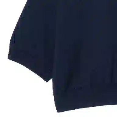 CELINE SS25 Embroidered Polo Navy