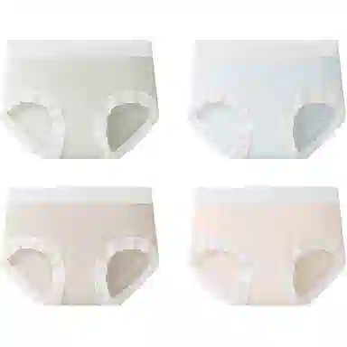 欧迪芬 桑蚕丝抑菌莫代尔简约三角中腰内裤 女款 组合装