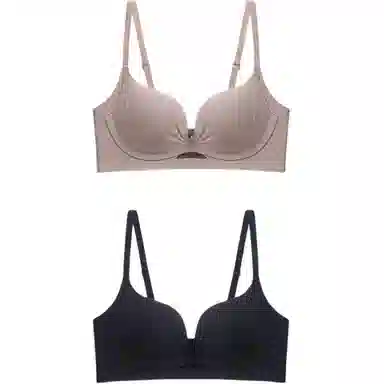 欧迪芬 聚拢提拉上托收副乳纯色文胸 女款 组合装