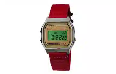 Casio A158WEA-9 Redline Gold