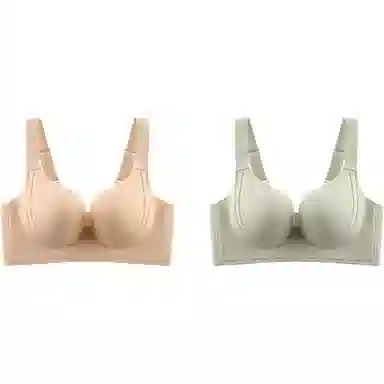 欧迪芬 大胸显小舒适百搭薄款纯色文胸 女款 组合装