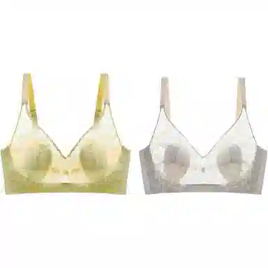 欧迪芬 超薄款大胸显小收副乳纯色文胸 女款