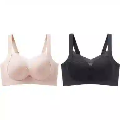 欧迪芬 大胸显小提拉防下垂纯色文胸 女款