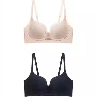 欧迪芬 聚拢提拉上托收副乳纯色文胸 女款 组合装