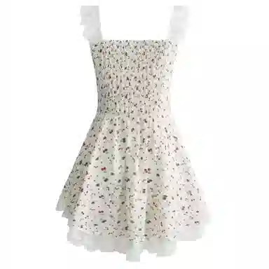 UNIFREE Floral Lace A-Line Dress